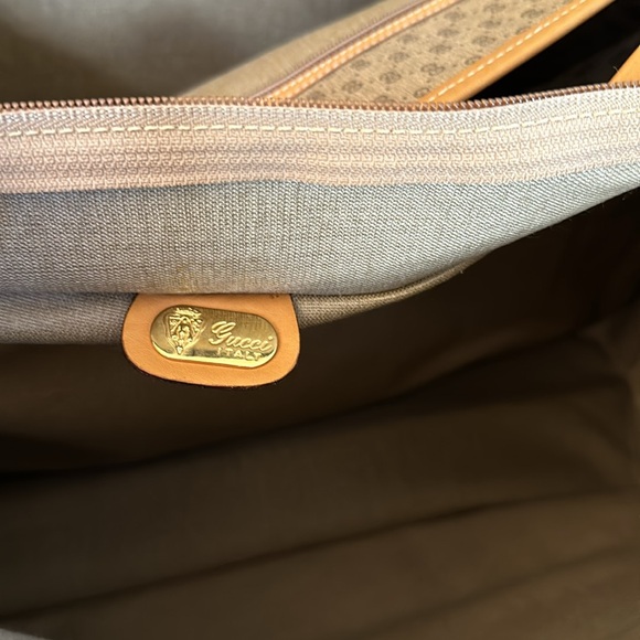 Gucci Brown and Black Travel Bag with Red Stripes - Picture 4 of 16